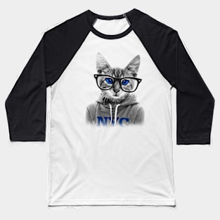 cat Baseball T-Shirt